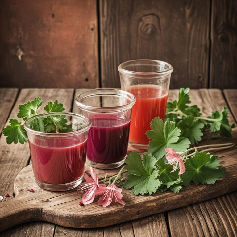 pelargonium graveolens juice