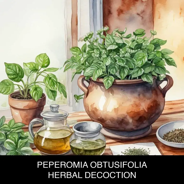 peperomia obtusifolia herbal decoctions for stomach-pain