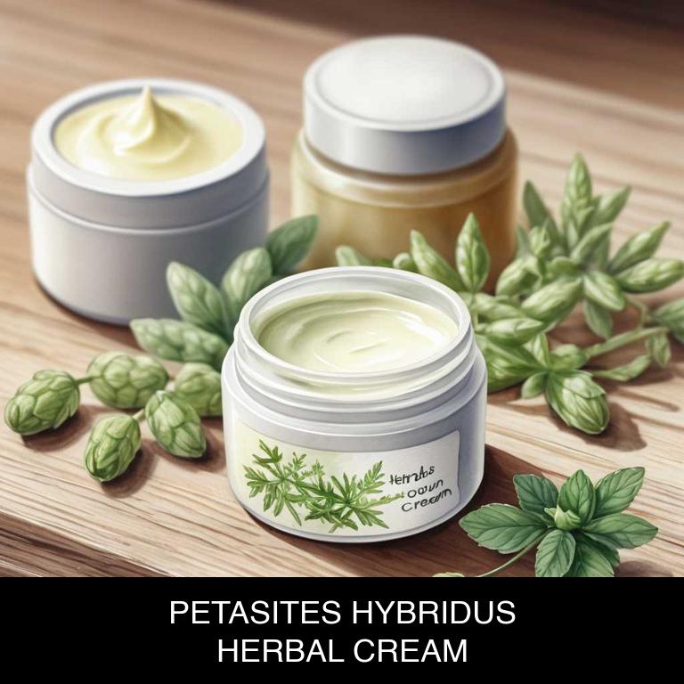 petasites hybridus herbal creams for asthma