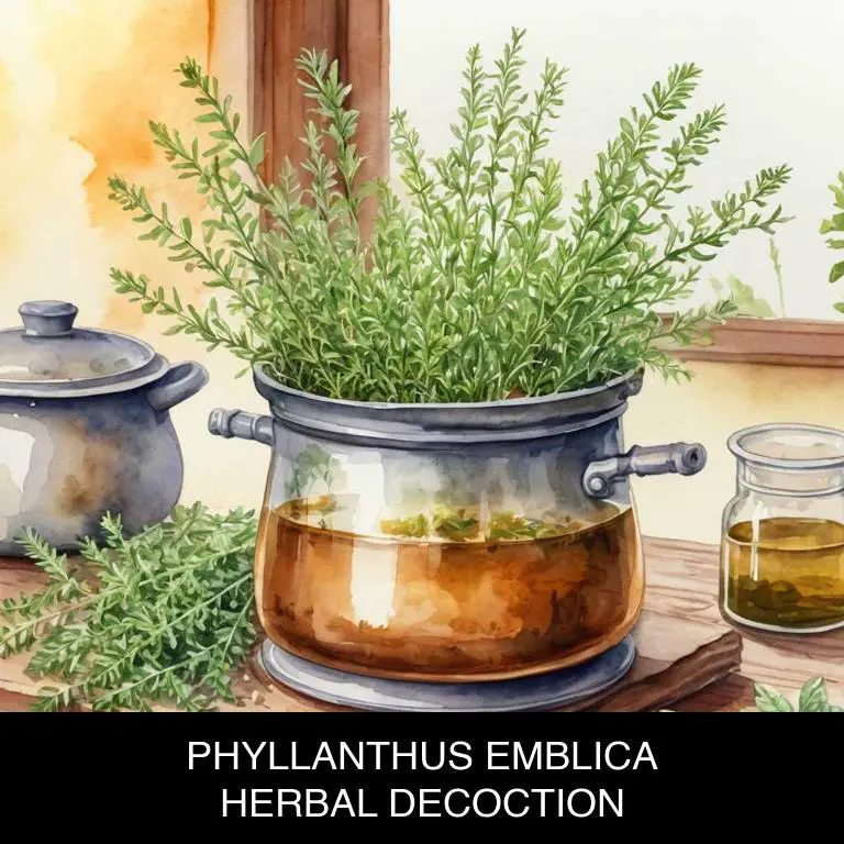 phyllanthus emblica herbal decoctions for throat-pain