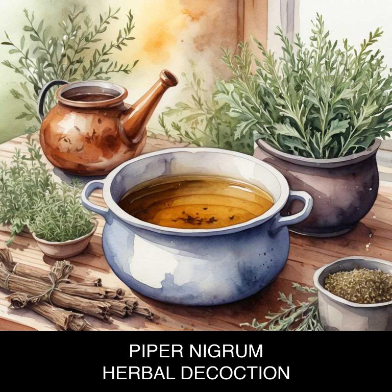 piper nigrum herbal decoctions for taste-changes