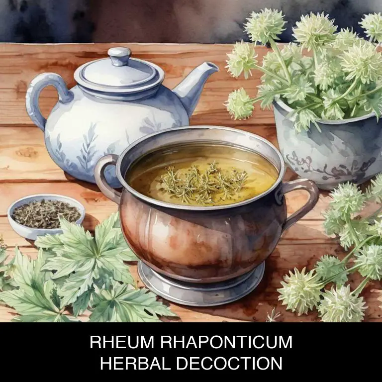 rheum rhaponticum herbal decoctions for knee-pain