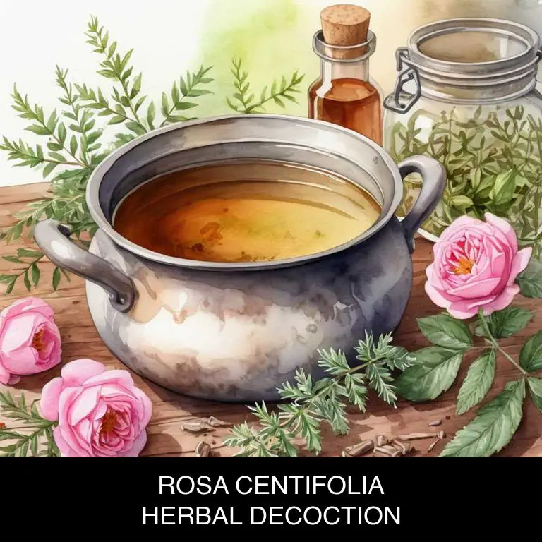 rosa centifolia herbal decoctions for eye-infection