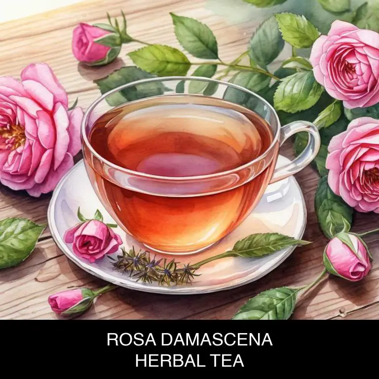 rosa damascena herbal teas for hiccups