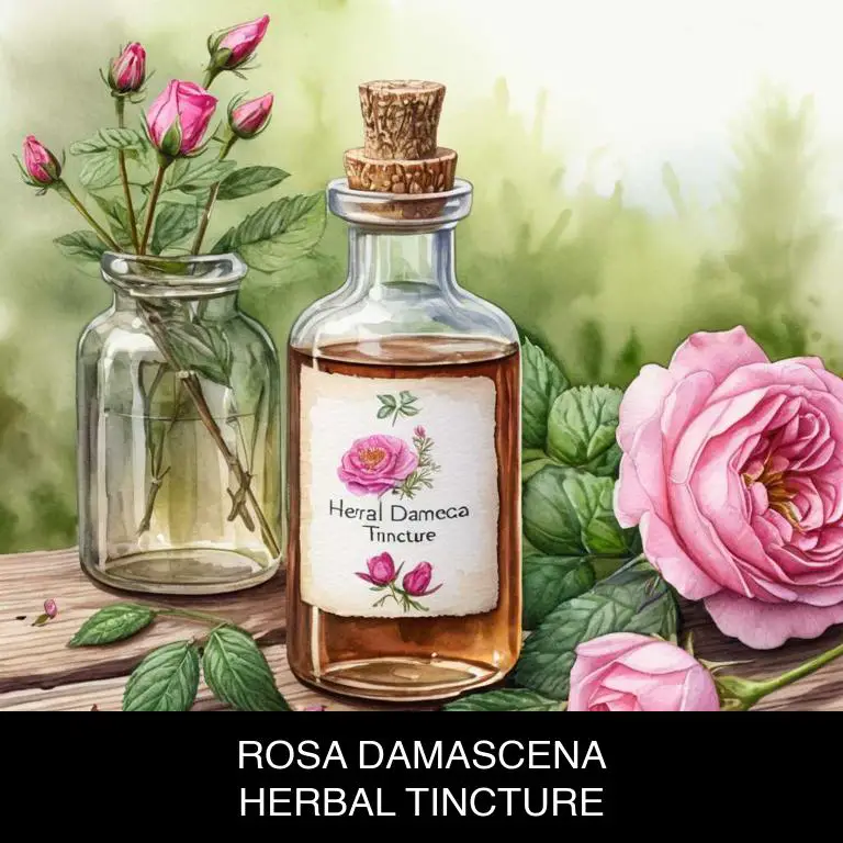 rosa damascena herbal tinctures for eye-bags