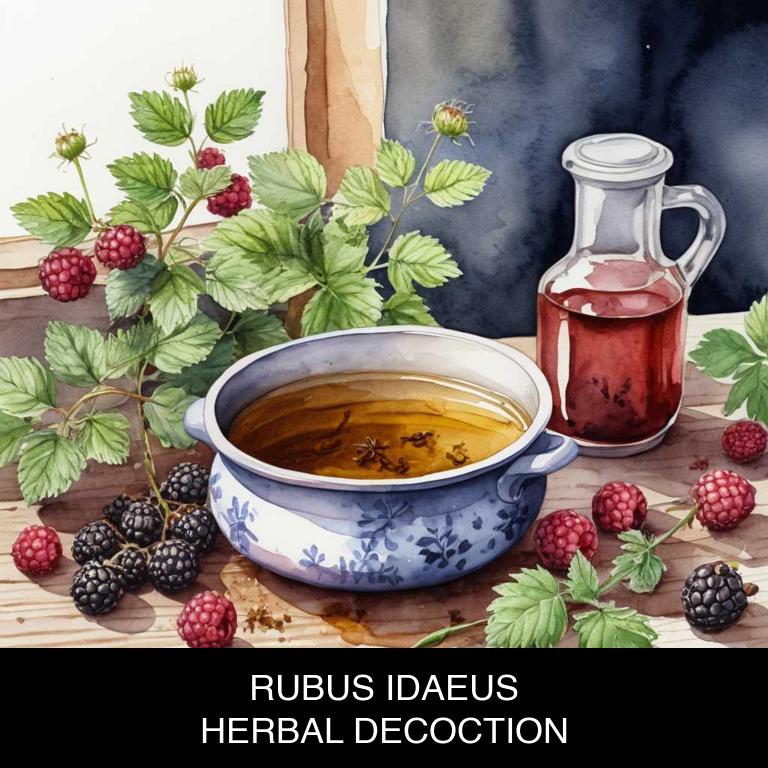 rubus idaeus herbal decoctions for amenorrhea