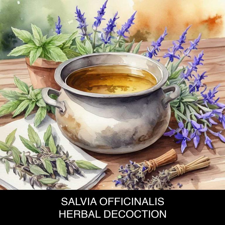 salvia officinalis herbal decoctions for gum-infection