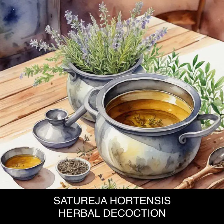 satureja hortensis herbal decoctions for bad-breath