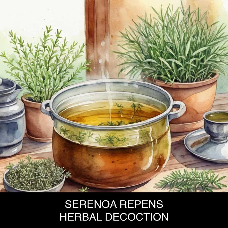 serenoa repens herbal decoctions for hair-fall