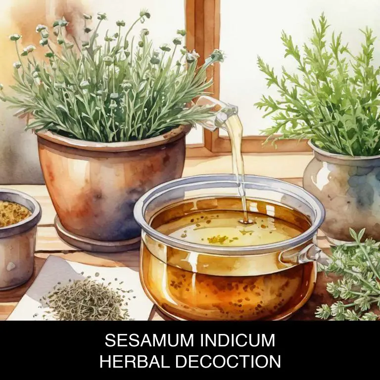 sesamum indicum herbal decoctions for oily-hair