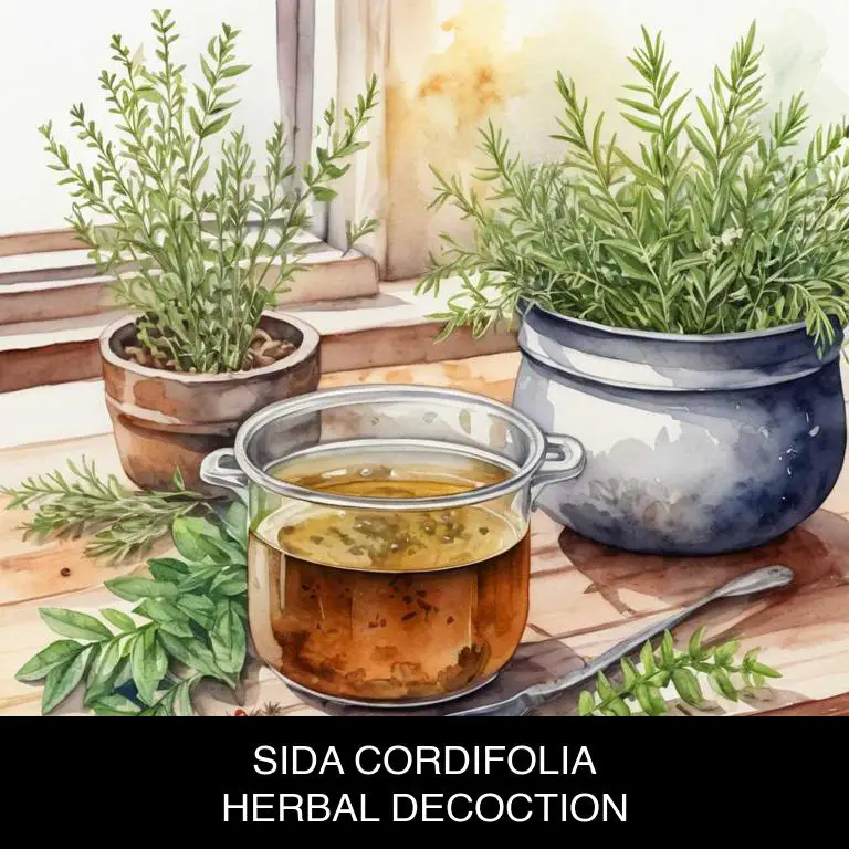 sida cordifolia herbal decoctions for fungal-skin-infection