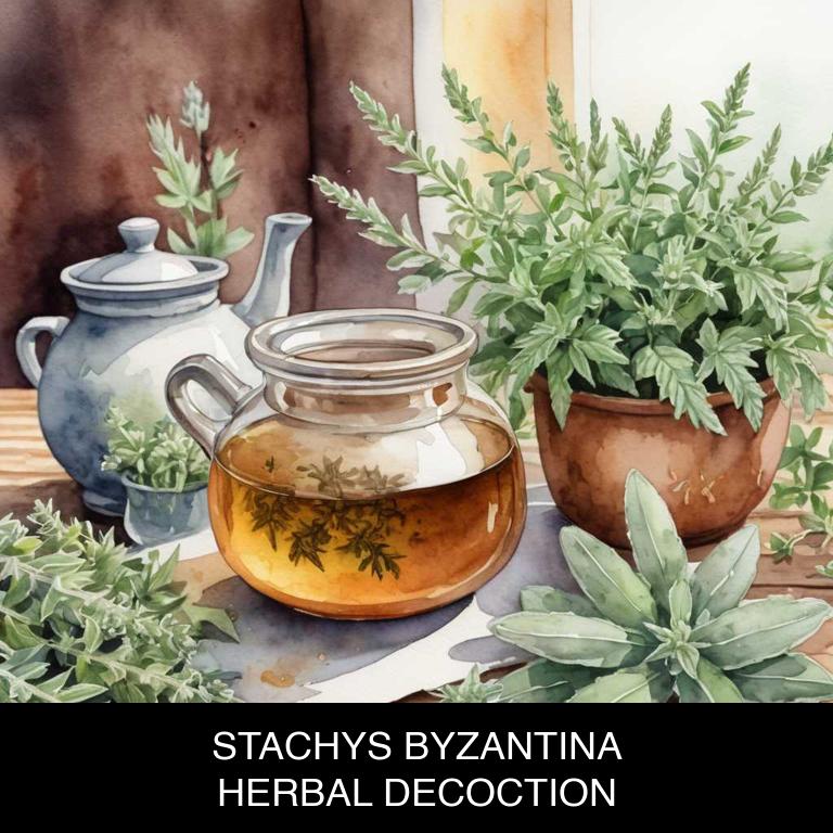 stachys byzantina herbal decoctions for lip-fever-blister