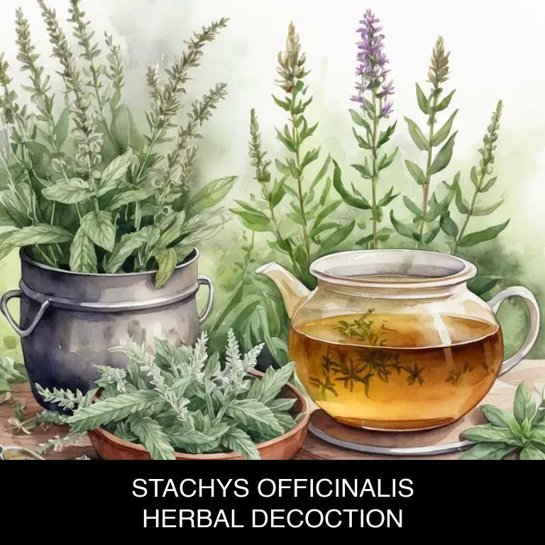 stachys officinalis herbal decoctions for oral-thrush