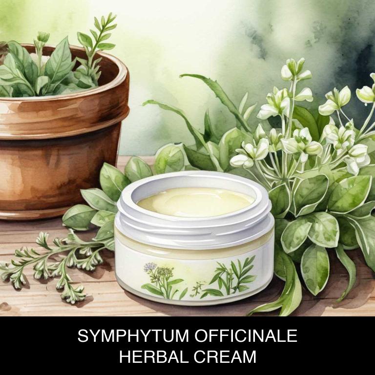 symphytum officinale herbal creams for dry-skin