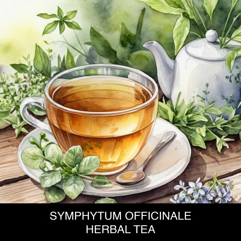 symphytum officinale herbal teas for burns