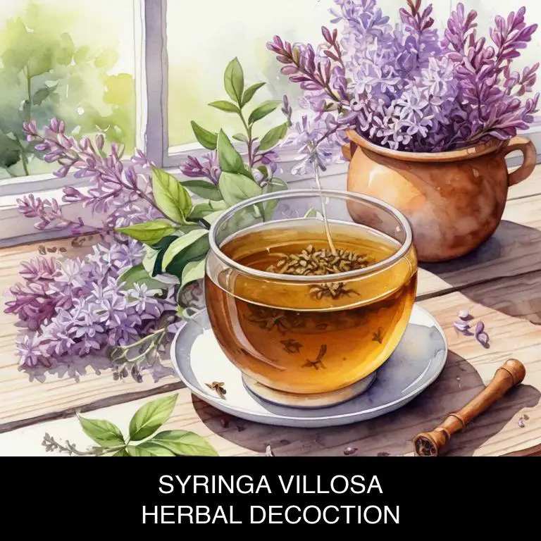 syringa villosa herbal decoctions for inflamed-mouth