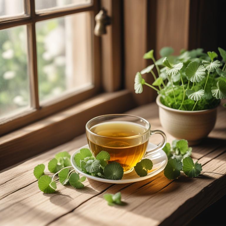 Centella asiatica herbal teas for angina