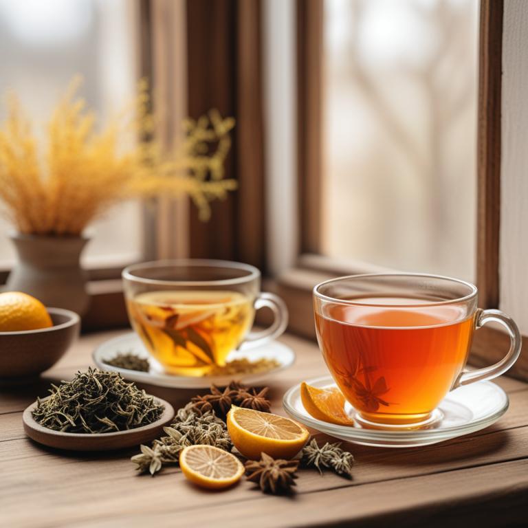 herbal teas with Citrus reticulata