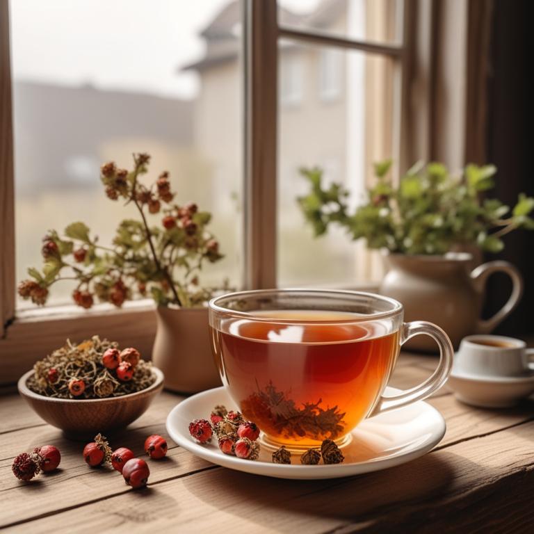 herbal teas with Crataegus oxyacantha