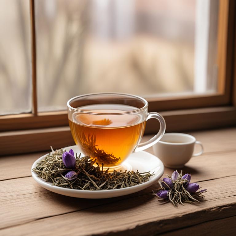 Crocus sativus herbal teas for frozen shoulder