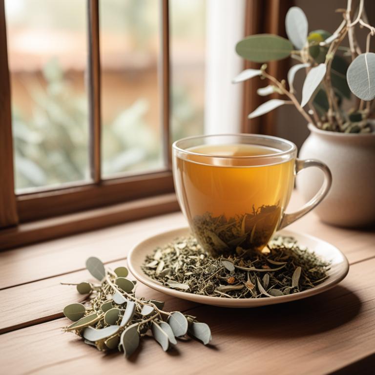 Eucalyptus globulus herbal teas for colds