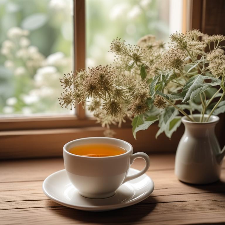 herbal teas with Eupatorium perfoliatum