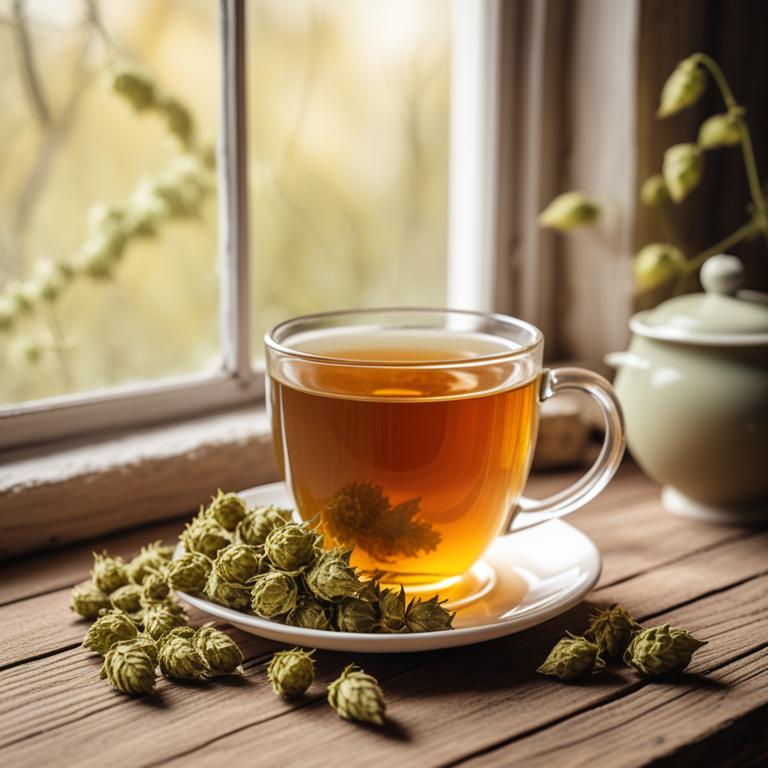 Humulus lupulus herbal teas for insomnia