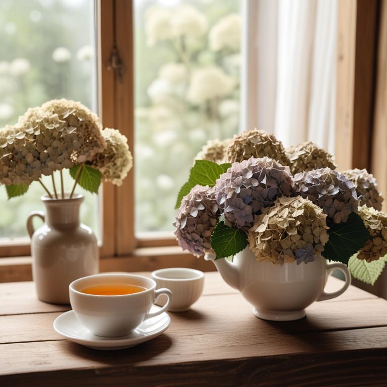 herbal teas with Hydrangea arborescens