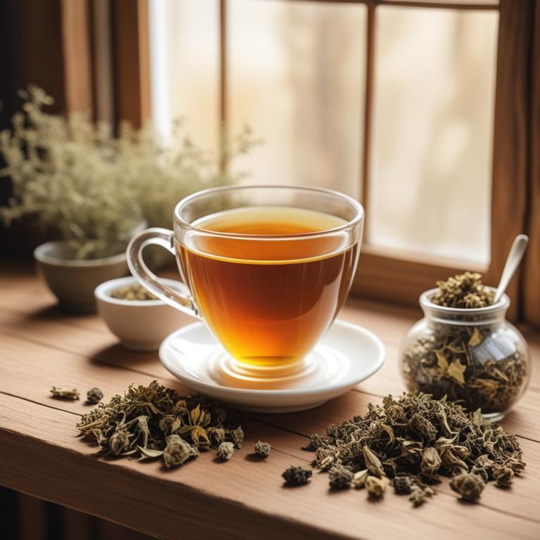 herbal teas with Myrrhis odorata