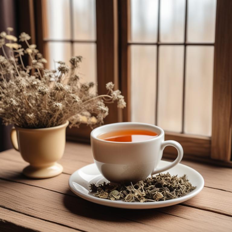herbal teas with Rheum rhabarbarum