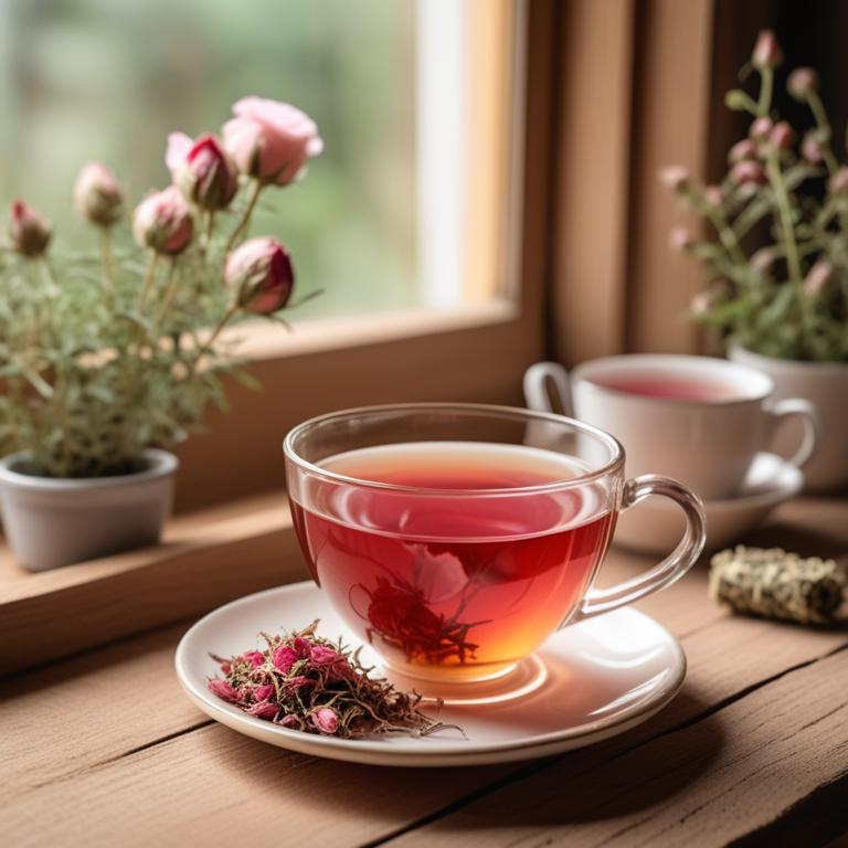 herbal teas with Rosa rubiginosa