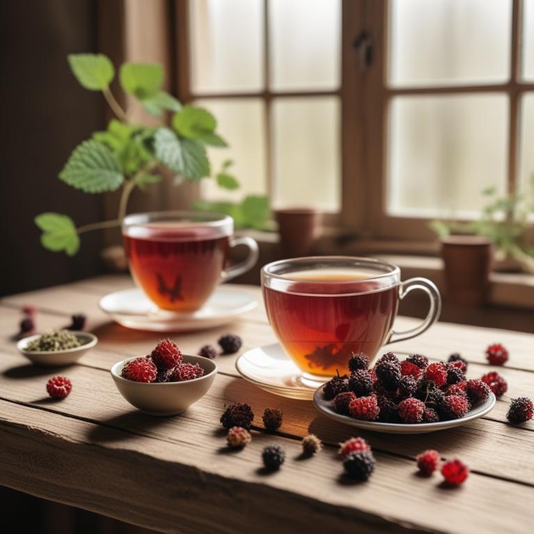 herbal teas with Rubus idaeus