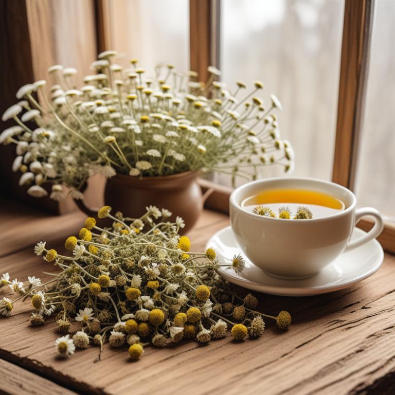 herbal teas with Tanacetum parthenium