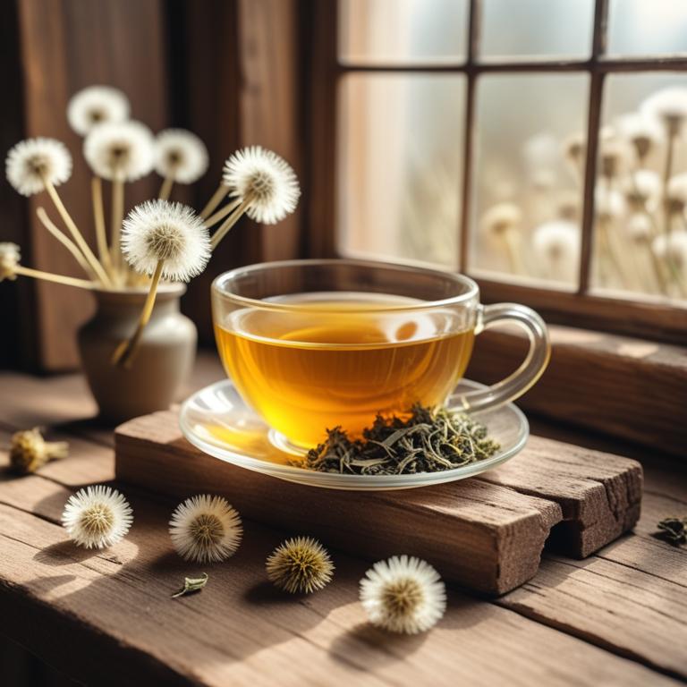 Taraxacum officinale herbal teas for white patches in month