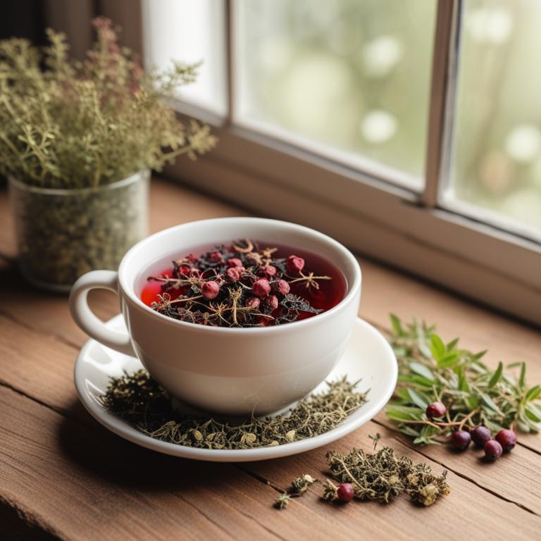 Vaccinium macrocarpon herbal teas for hematuria