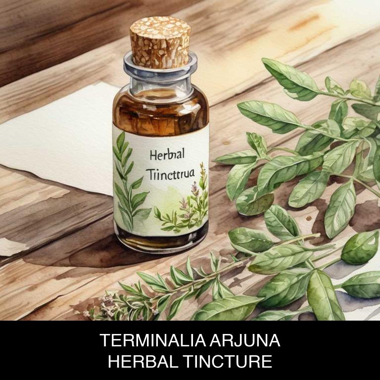 terminalia arjuna herbal tinctures for heart-pain