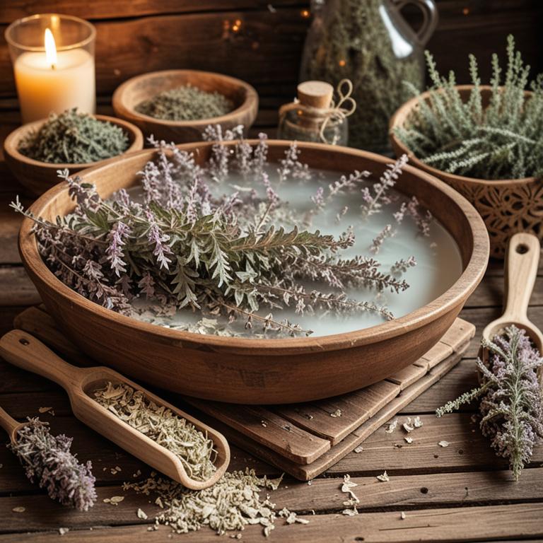 teucrium polium bath