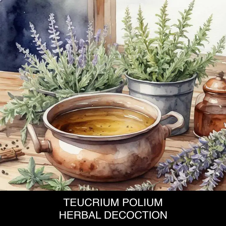 teucrium polium herbal decoctions for gum-pain