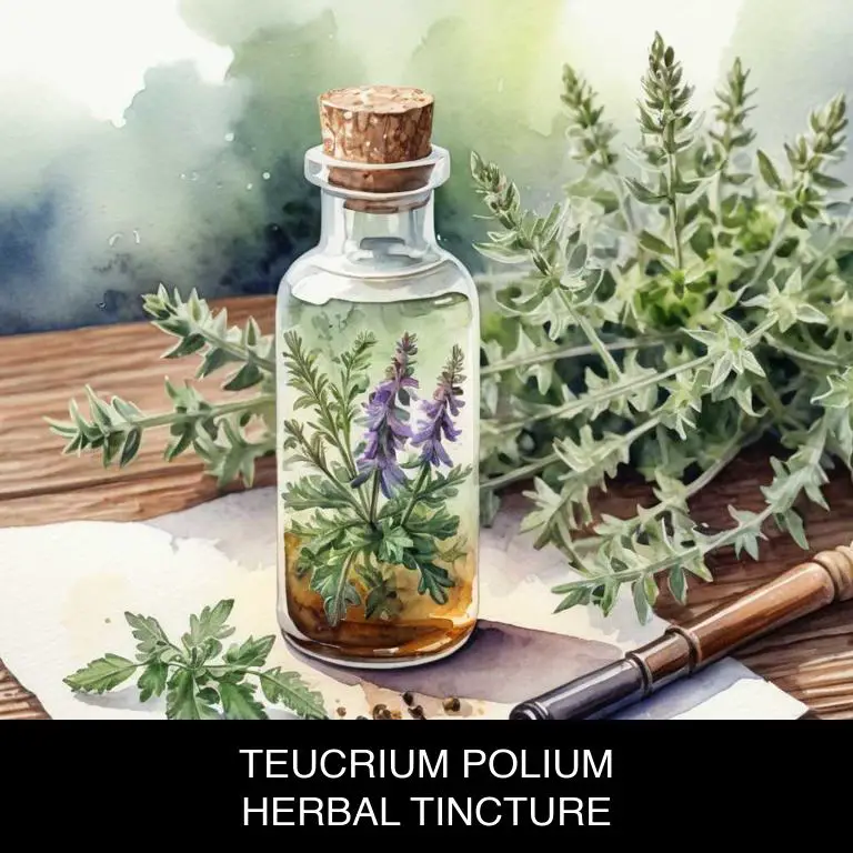 teucrium polium herbal tinctures for tooth-decay