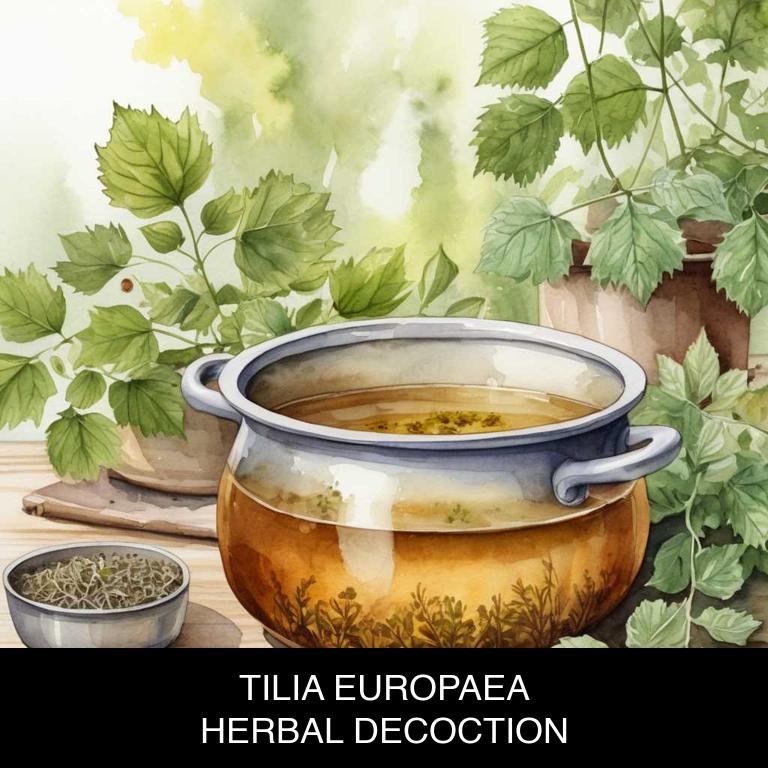 tilia europaea herbal decoctions for anxiety