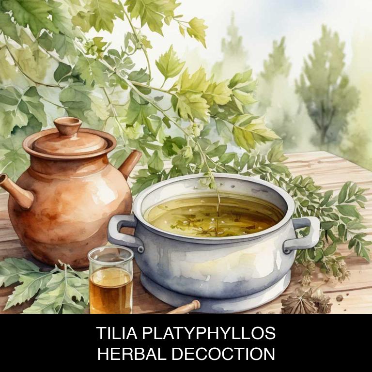 tilia platyphyllos herbal decoctions for dermatitis