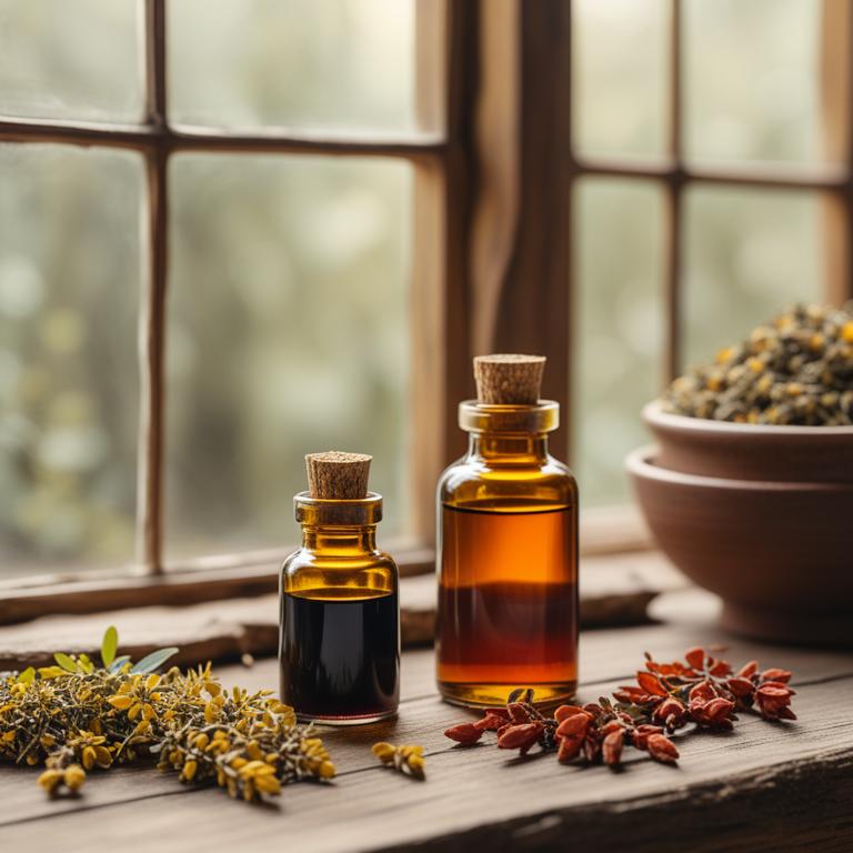herbal tinctures with Berberis aristata