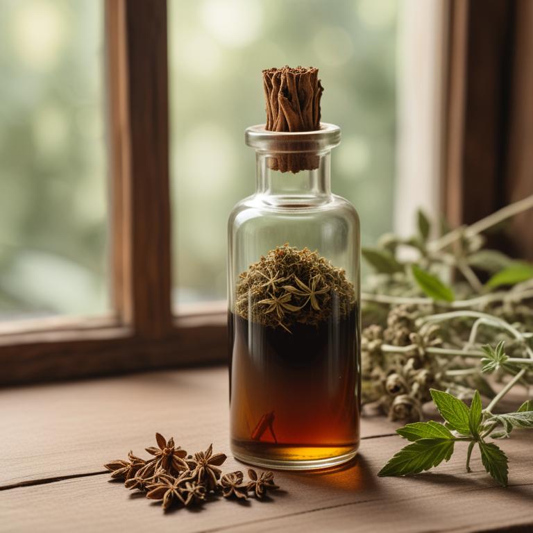 herbal tinctures with Cinchona pubescens