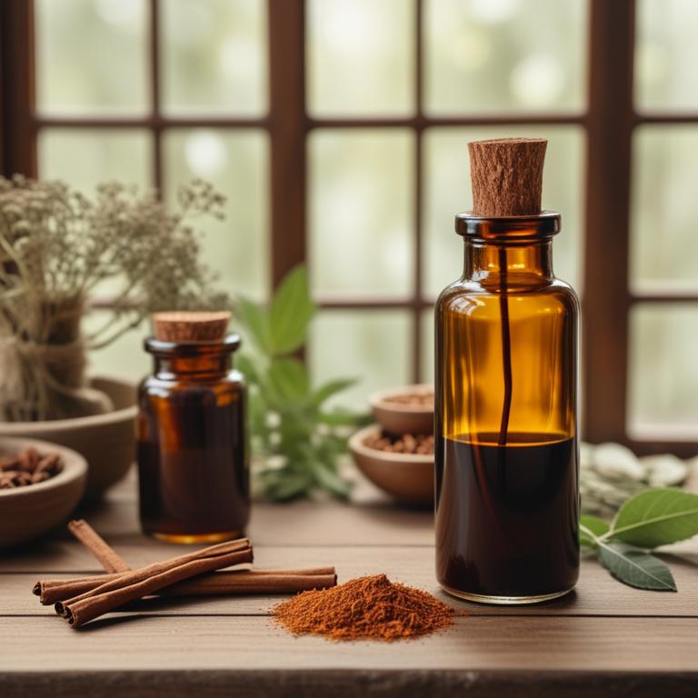 herbal tinctures with Cinnamomum zeylanicum