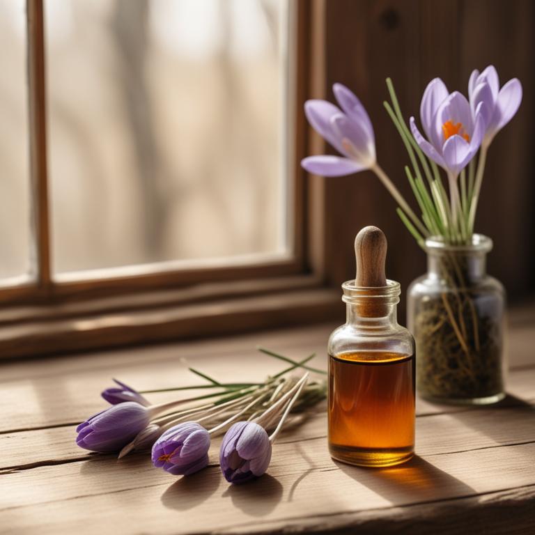 herbal tinctures with Crocus sativus