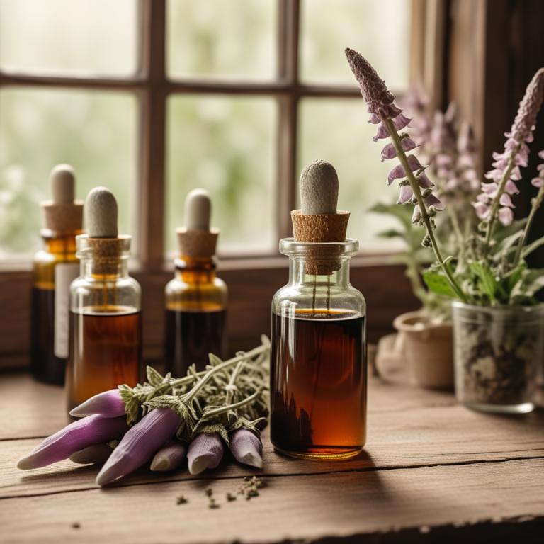 Digitalis purpurea herbal tinctures for heart pain