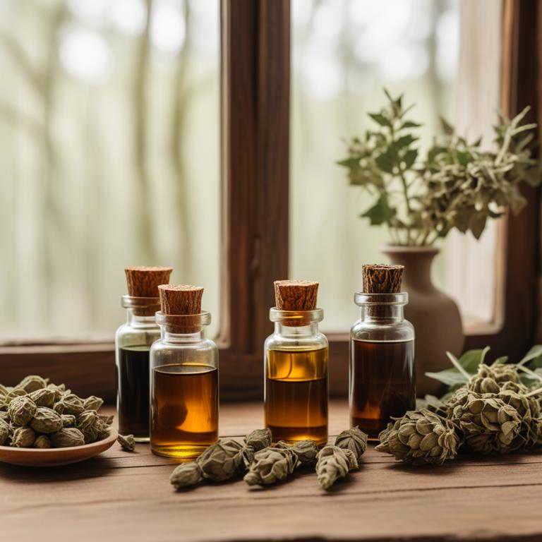 herbal tinctures with Dioscorea villosa