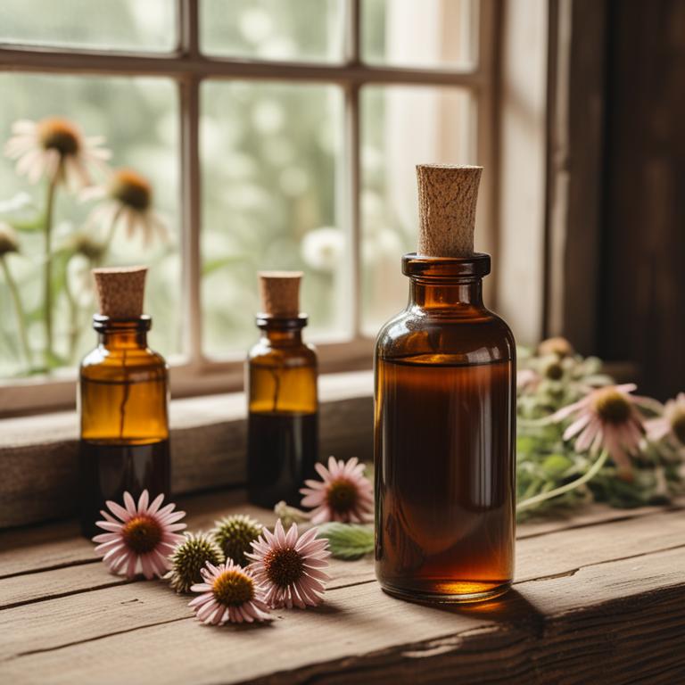 Echinacea angustifolia herbal tinctures for infection