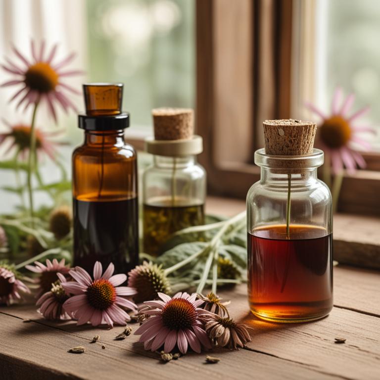 Echinacea purpurea herbal tinctures for infection