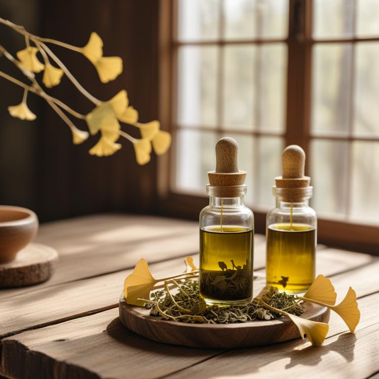 Ginkgo biloba herbal tinctures for infection